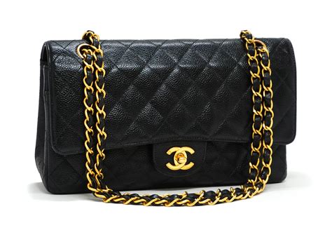 chanel black classic handbag|chanel classic black bag price.